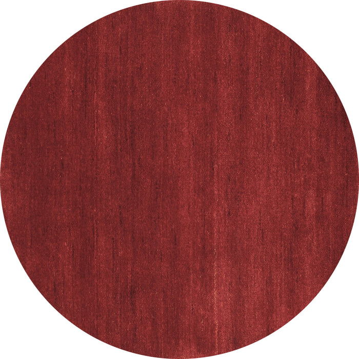 Round Abstract Brown Contemporary Rug, con122brn