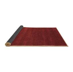 Sideview of Abstract Brown Contemporary Rug, con122brn