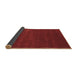 Sideview of Abstract Brown Contemporary Rug, con122brn