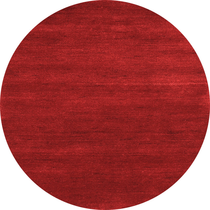 Square Abstract Orange Contemporary Rug, con122org