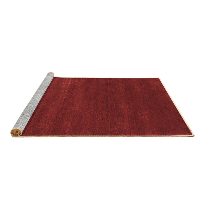 Sideview of Machine Washable Abstract Brown Contemporary Rug, wshcon122brn