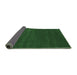 Sideview of Abstract Emerald Green Contemporary Rug, con122emgrn