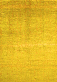 Abstract Yellow Contemporary Rug, con1230yw