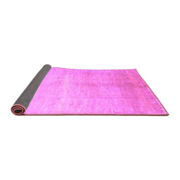 Sideview of Abstract Purple Contemporary Rug, con1230pur