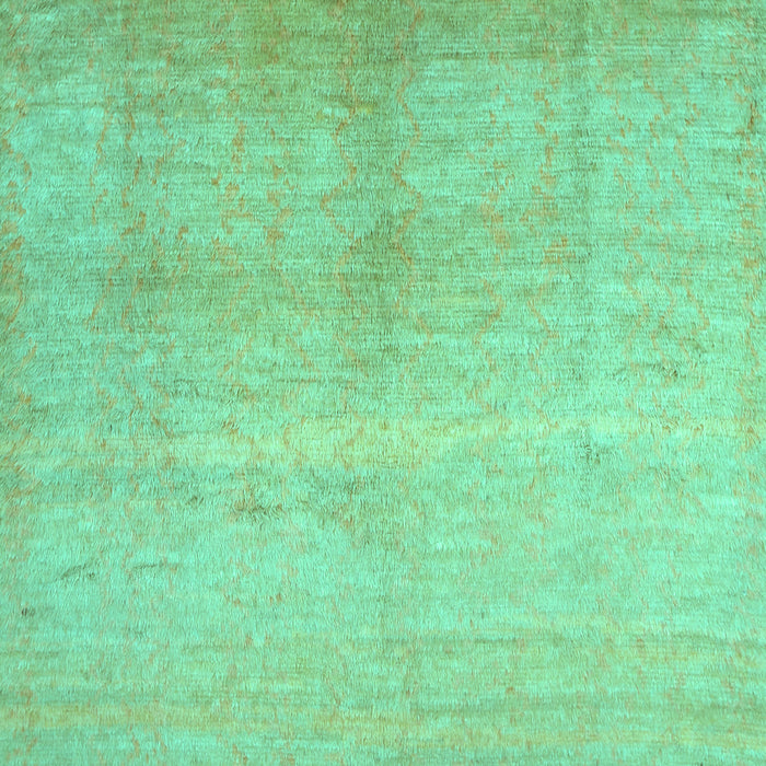 Abstract Turquoise Contemporary Rug, con1230turq