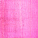 Square Abstract Pink Contemporary Rug, con1230pnk