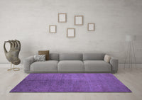 Machine Washable Abstract Purple Contemporary Rug, wshcon1231pur