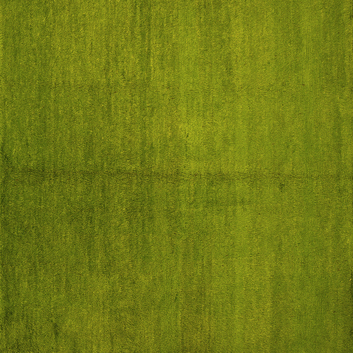 Square Abstract Yellow Contemporary Rug, con1231yw