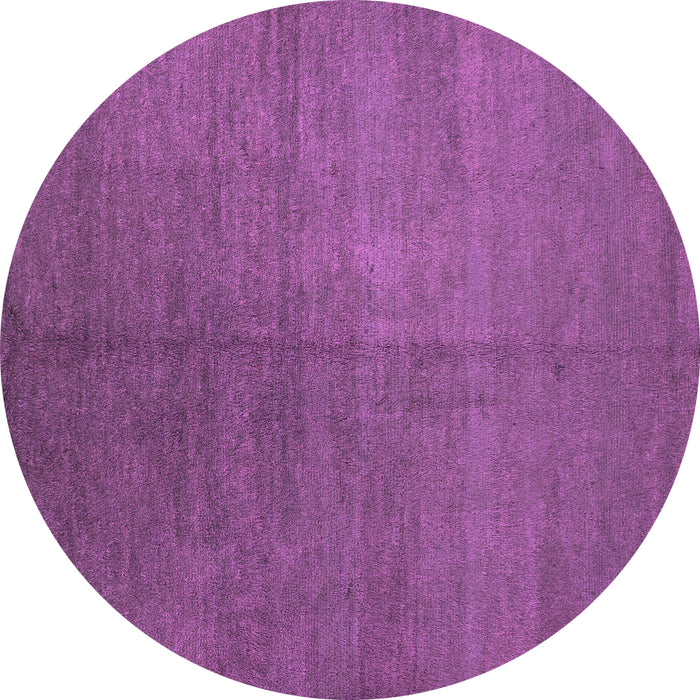 Round Machine Washable Abstract Pink Contemporary Rug, wshcon1231pnk