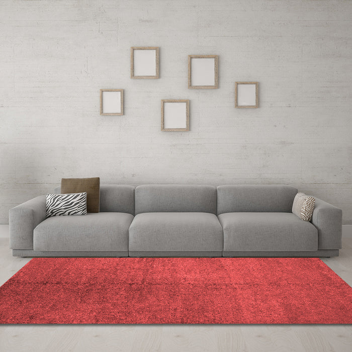 Contemporary Red Washable Rugs