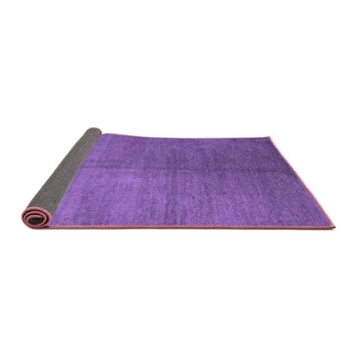 Sideview of Abstract Purple Contemporary Rug, con1231pur