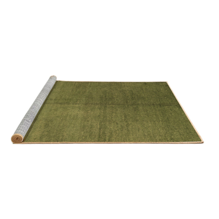 Sideview of Machine Washable Abstract Brown Contemporary Rug, wshcon1231brn