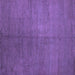 Square Abstract Purple Contemporary Rug, con1231pur