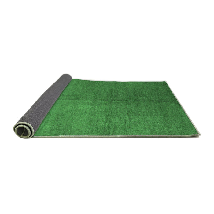 Sideview of Abstract Emerald Green Contemporary Rug, con1231emgrn