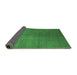 Sideview of Abstract Emerald Green Contemporary Rug, con1231emgrn