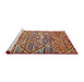 Serging Thickness of Machine Washable Contemporary Light Copper Gold Rug, wshcon1232