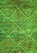 Abstract Green Contemporary Rug, con1232grn