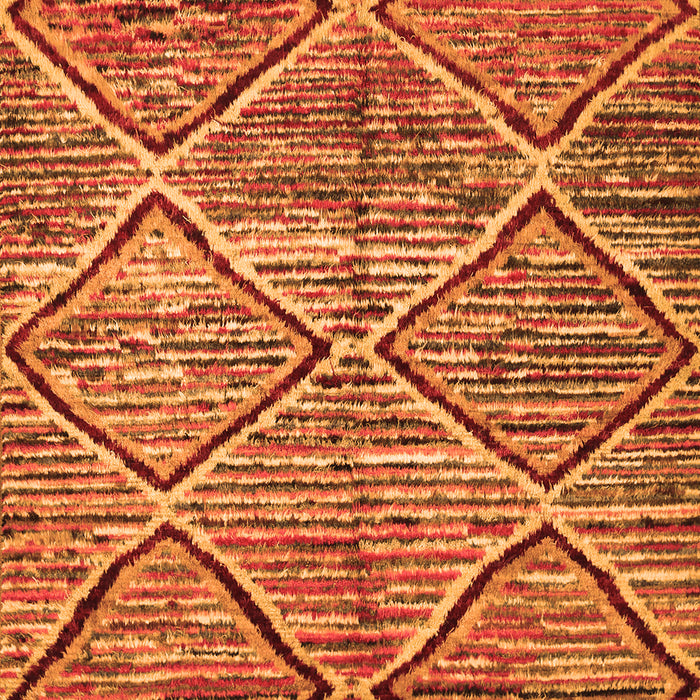 Serging Thickness of Machine Washable Abstract Orange Contemporary Area Rugs, wshcon1232org