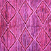 Square Abstract Pink Contemporary Rug, con1232pnk