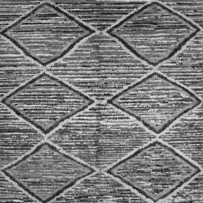 Round Machine Washable Abstract Gray Contemporary Rug, wshcon1232gry