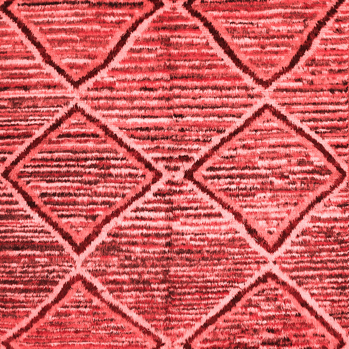 Machine Washable Abstract Red Contemporary Rug, wshcon1232red
