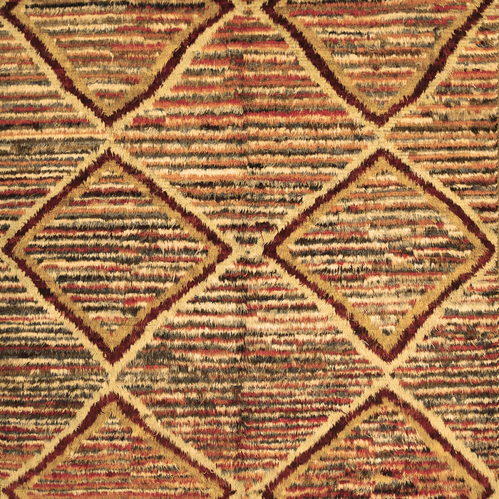 Machine Washable Abstract Brown Contemporary Rug, wshcon1232brn