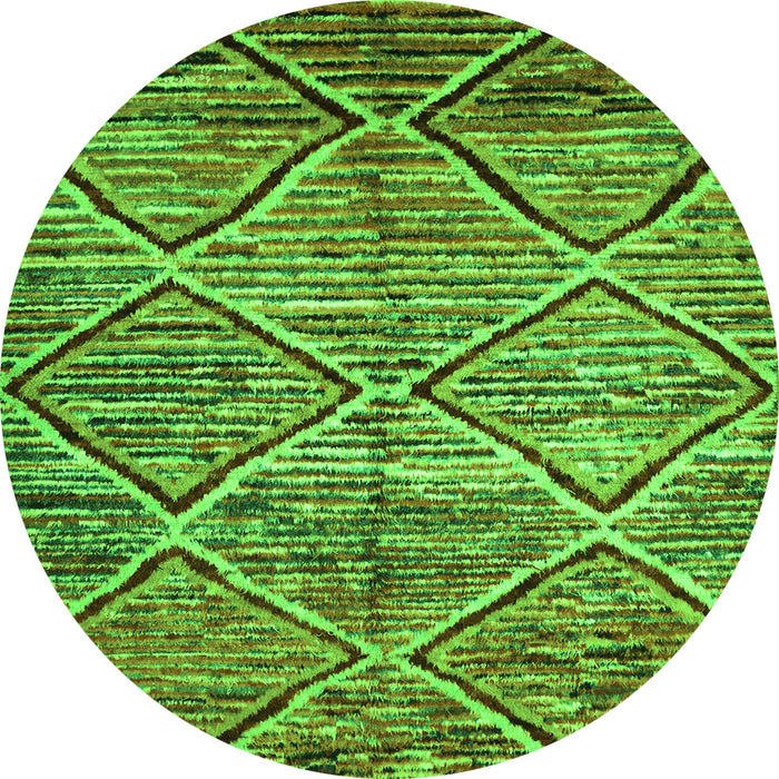 Machine Washable Abstract Green Contemporary Area Rugs, wshcon1232grn