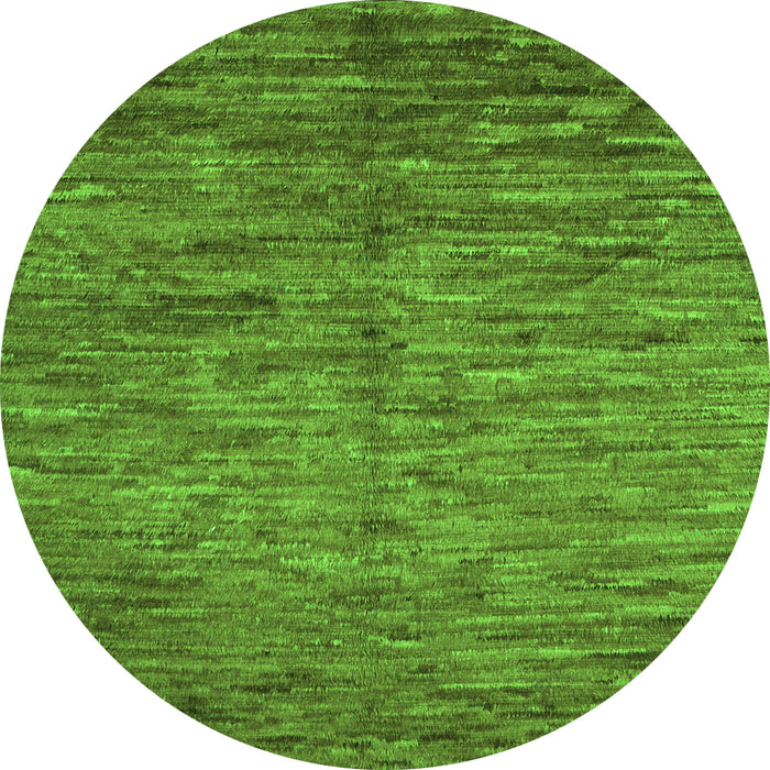 Square Abstract Green Contemporary Rug, con1233grn