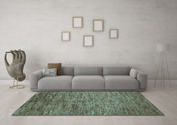 Machine Washable Abstract Light Blue Contemporary Rug in a Living Room, wshcon1233lblu