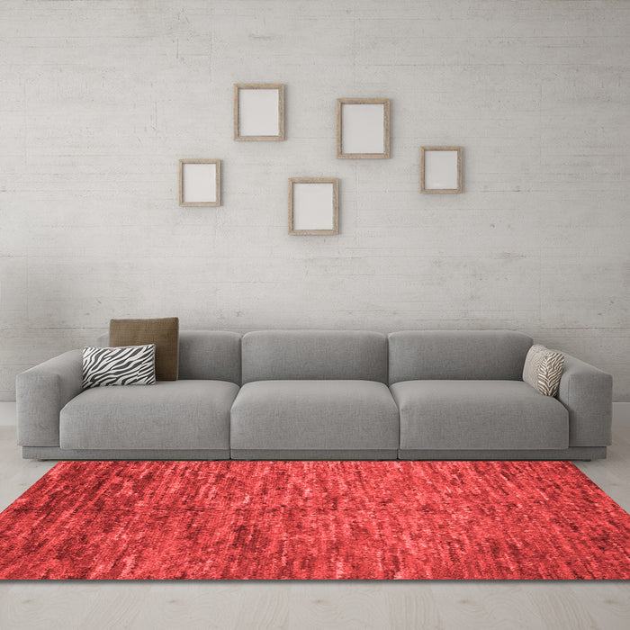 Contemporary Red Washable Rugs