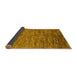 Sideview of Abstract Yellow Contemporary Rug, con1233yw