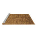 Sideview of Machine Washable Abstract Brown Contemporary Rug, wshcon1233brn