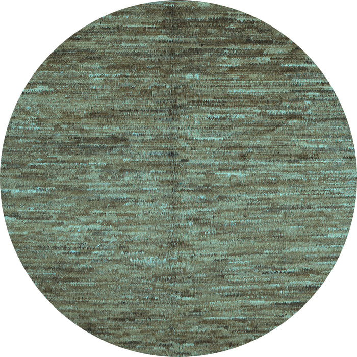 Round Machine Washable Abstract Light Blue Contemporary Rug, wshcon1233lblu