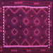 Square Oriental Pink Traditional Rug, con1234pnk