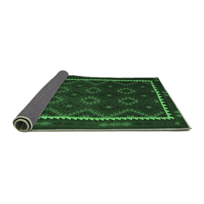 Sideview of Oriental Emerald Green Traditional Rug, con1234emgrn