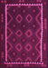 Machine Washable Oriental Pink Traditional Rug, wshcon1234pnk