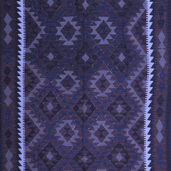 Machine Washable Oriental Blue Traditional Rug, wshcon1234blu