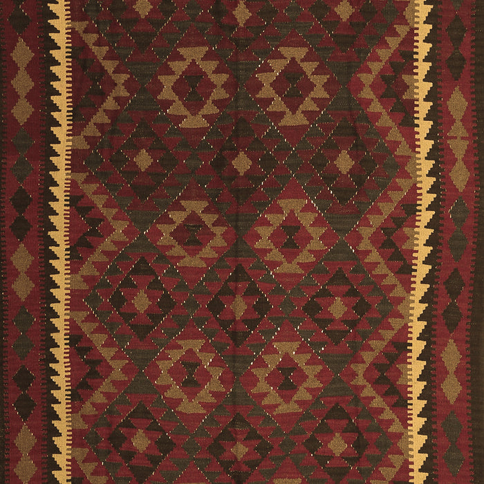 Oriental Brown Traditional Rug, con1234brn