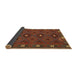 Thickness of Contemporary Saddle Brown Southwestern Rug, con1235