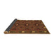 Sideview of Southwestern Brown Country Rug, con1235brn