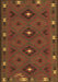 Southwestern Brown Country Rug, con1235brn