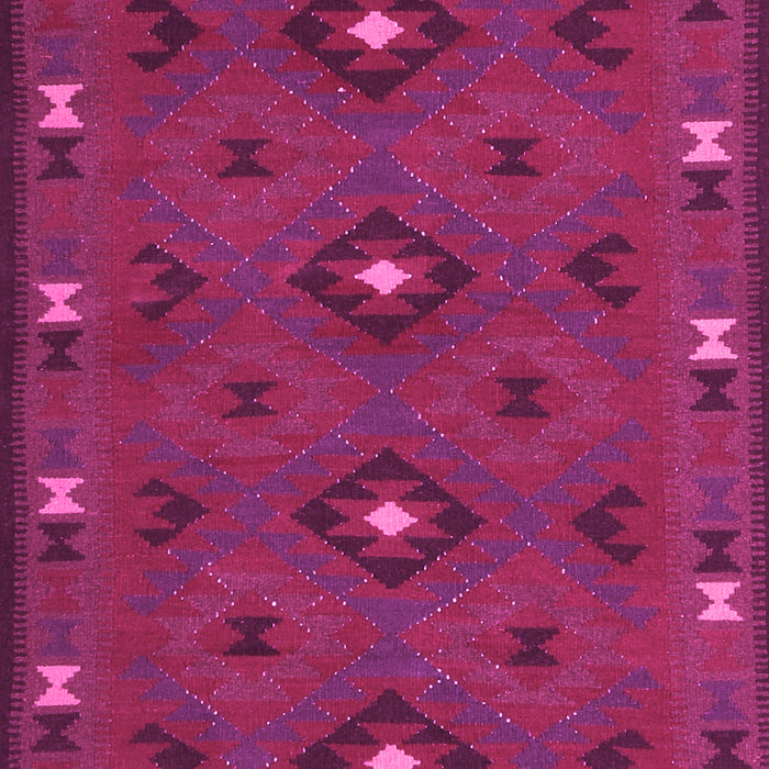 Machine Washable Southwestern Pink Country Rug, wshcon1235pnk
