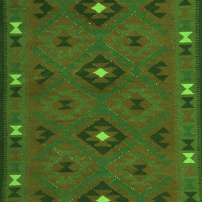 Southwestern Green Country Rug, con1235grn