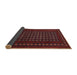 Thickness of Contemporary Reddish Brown Modern Rug, con1236