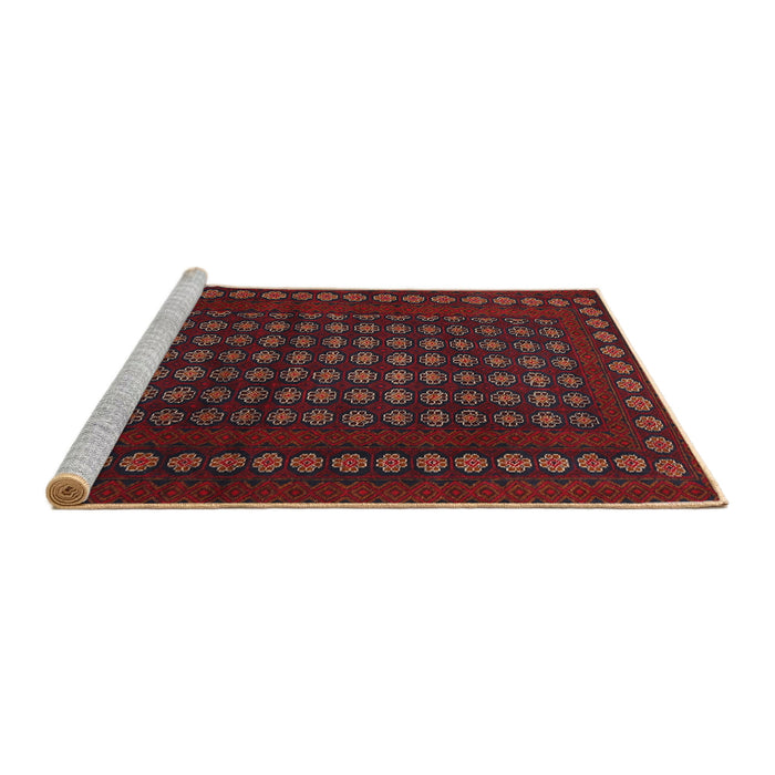 Serging Thickness of Machine Washable Contemporary Sepia Brown Rug, wshcon1236