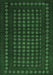 Machine Washable Abstract Emerald Green Contemporary Area Rugs, wshcon1236emgrn
