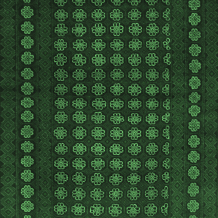Machine Washable Abstract Emerald Green Contemporary Area Rugs, wshcon1236emgrn