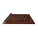 Sideview of Abstract Brown Contemporary Rug, con1236brn