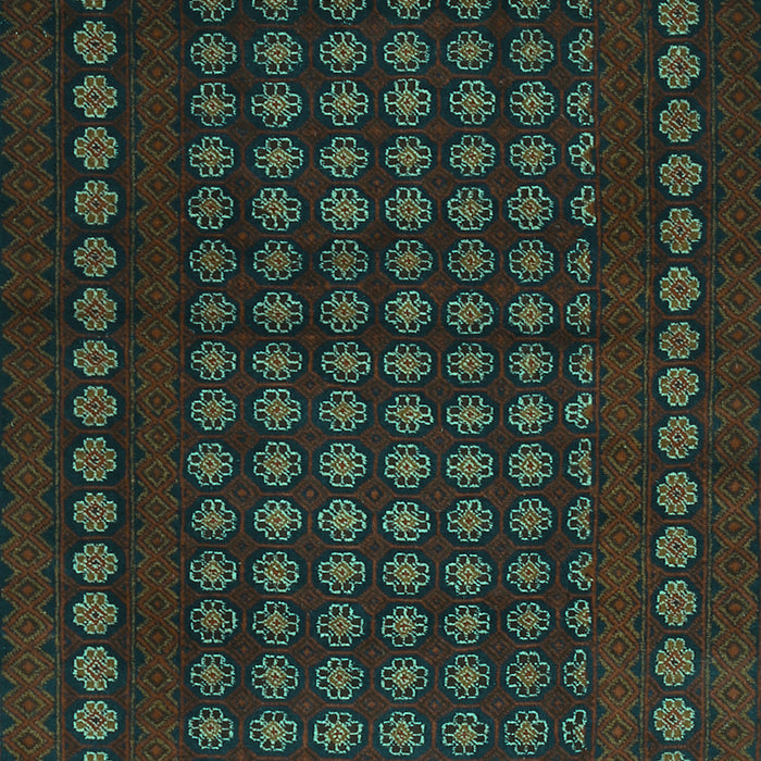 Abstract Turquoise Contemporary Rug, con1236turq