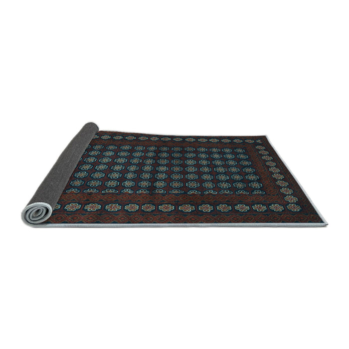 Sideview of Abstract Light Blue Contemporary Rug, con1236lblu